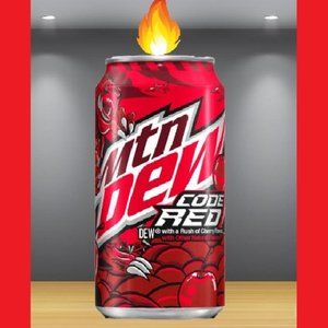 12oz Mountain Dew Red Code Soda Can Candle Candles Handcrafted in TN GREAT GIFT